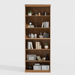 PexFix Wood Grain Storage Cabinet Bookshelf for Living Room Office Bedroom - 1 of 4