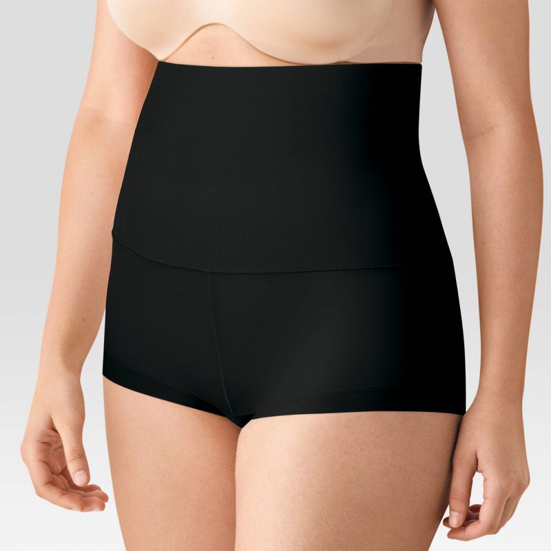Maidenform Self Expressions Women's Tame Your Tummy High Waist Boy Shorts SE0701, 3 of 4