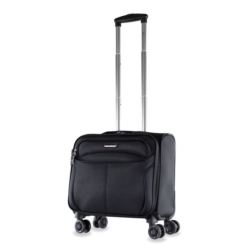 American Green Travel Madison Carry-On Spinner Briefcase Laptop Bags Black, 2 of 11