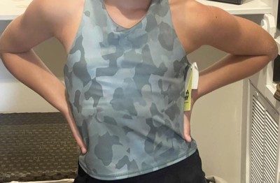 Girls' Cropped Tank Top - All In Motion™ Olive Green Xs : Target