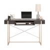 NicBex Compact Design Computer Desk Sleek Minimalist Style Gaming Desk with Hidden Flip-Down Keyboard Tray for Office, Study - 2 of 4