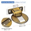 Unique Bargains Zinc Alloy Magnetic Door Stop with Self Adhesive and Screw Mount - 2 of 4