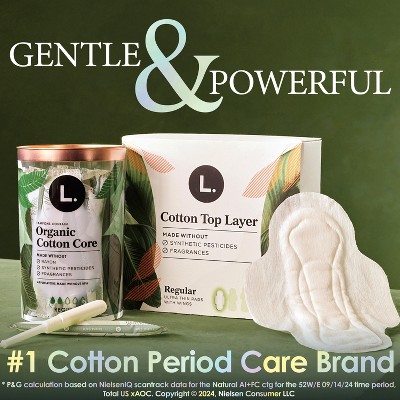 L . Organic Tampon Regular Tampons - 84ct