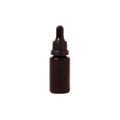makesy 0.67oz / 20ml black uv glass dropper bottle