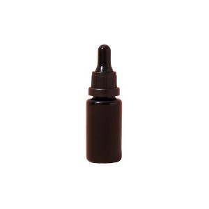 makesy 0.67oz / 20ml black uv glass dropper bottle - 1 of 3