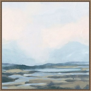 Amanti Art Blue Shoals I by June Erica Vess Framed Canvas Wall Art - 1 of 4