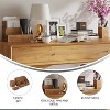 Flash Furniture Comerford 7-Compartment Wood Accessory Holder Set Rustic Brown 3 Piece - 3 of 4
