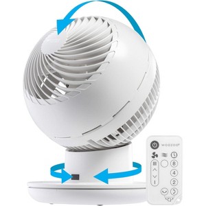 IRIS USA WOOZOO Fan with Remote, Oscillating Fan, Desk Fan, Table Air Circulator, Globe Fan, Fan for Bedroom, Low Noise DC Motor - 1 of 4