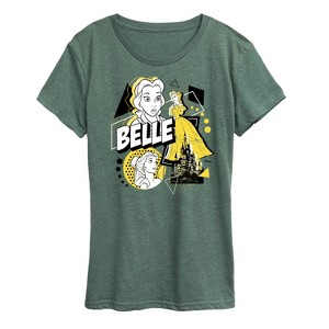 Women's - Disney Princess - Belle Pop Short Sleeve Graphic T-Shirt - 1 of 4