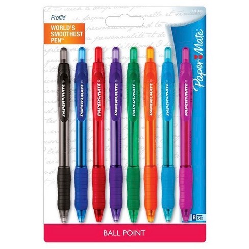 Paper Mate® Retractable Gel Pens With Rubber Grip, Bold Tip, 8ct ...