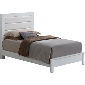 Passion Furniture Burlington Upholstered Twin Panel Bed - 1 of 4