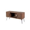GlasFlength TV Stands and Consoles Industrial Reclaimed Wood Media Console with Storage Cabinets for Living Room, Brown, 60"*18"*20" - 4 of 4