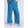ELOQUII Women's Plus Size Wide Leg Striped Linen Blend Pant - 3 of 4