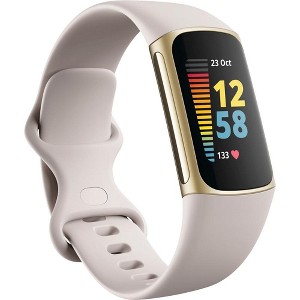 Refurbished: Fitbit Charge 5 Advanced Fitness & Health Tracker - Lunar White - Refurbished - 1 of 1