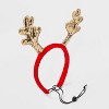 Antler Dog and Cat Headpiece Costume - Boots & Barkley™ Red - 3 of 4