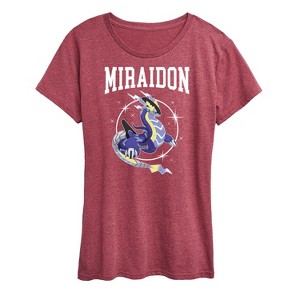 Women's - Pokémon - Miraidon Collegiate Short Sleeve Graphic T-Shirt - 1 of 4