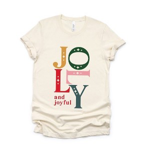 Simply Sage Market Women's Jolly and Joyful Short Sleeve Graphic Tee - 1 of 4