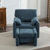 HYLEORY Chenille 36.41'' Accent Chair with Ottoman,Comfy Oversized Seat Lounge Chair Upholstered Armchair for Living Room Bedroom Office Apartment - 3 of 4