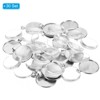 Unique Bargains Photo Jewelry Making Pendant Trays with Glass Gemstones 30 Sets - 3 of 4