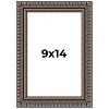 PosterPalooza | Photo Size Ornate Black Picture Frame - UV Acrylic, Foam Board Backing, Hanging Hardware - 2 of 4