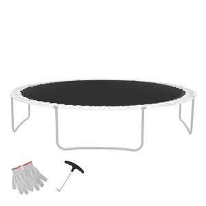 VEVOR Replacement Trampoline Mat,  Universal Jumping Mat for 14ft Round Trampoline, Reinforce UV-Resistant Mat with Spring Tool & Durable V-Rings - 1 of 4