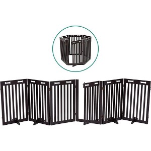 Arf Pets 30.5" Tall Freestanding 6-Panel Folding Dog Gate - 1 of 4