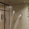 CASAINC Thermostatic Dual Shower Heads Ceiling Mount Fixed and Handheld Shower Head - 2 of 4