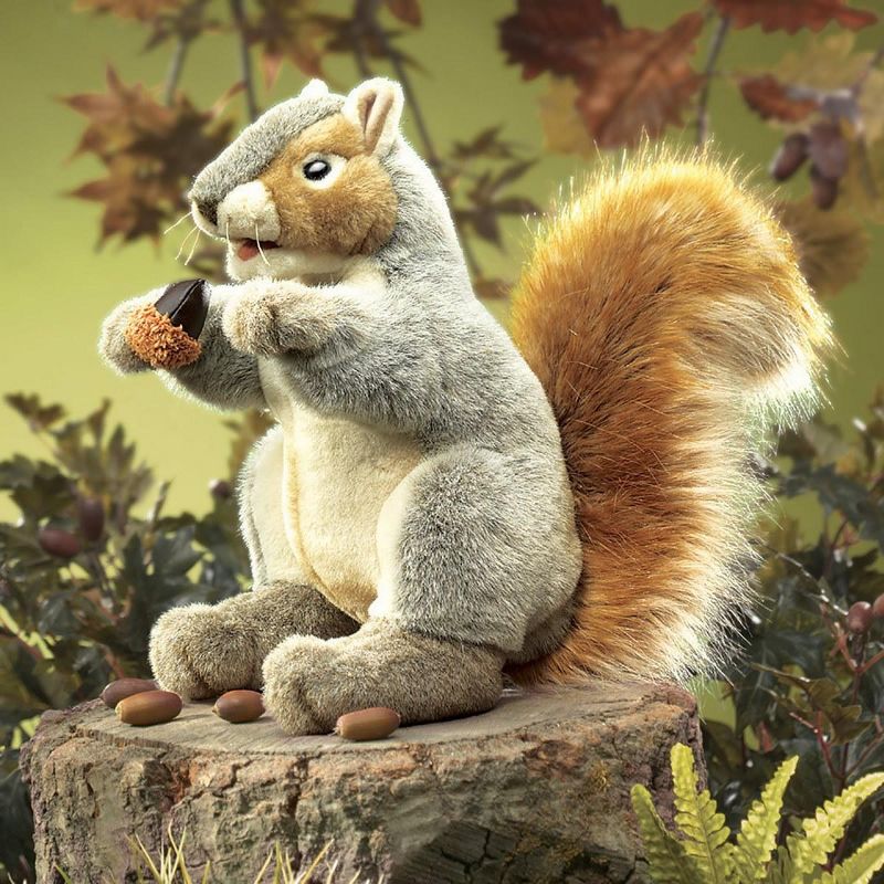 Folkmanis Soft Gray Squirrel Hand Puppet, 3 of 5