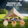 VEVOR Canvas Bell Tent, 4 Seasons 7 m/22.97 ft Yurt Tent, Canvas Tent for Camping with Stove Jack, Breathable Tent Holds up to 12 People - 3 of 4