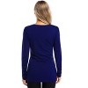 BLUEMING Womens Maternity Shirts Long Sleeve Crew Neck Basic Tank Tops Side Buttons Pregnant Shirts - 2 of 4