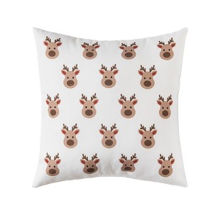 C&F Home 18" x 18" Reindeer Season Christmas Throw Pillow - 1 of 4