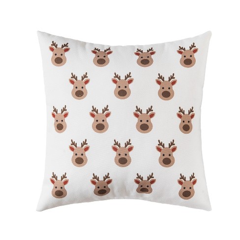 C&F Home Woodland Reindeer Hooked Pillow