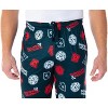 Seven Times Six Dungeons and Dragon Men's Allover Game Dice Print Lounge Pajama Pants Black - 3 of 4