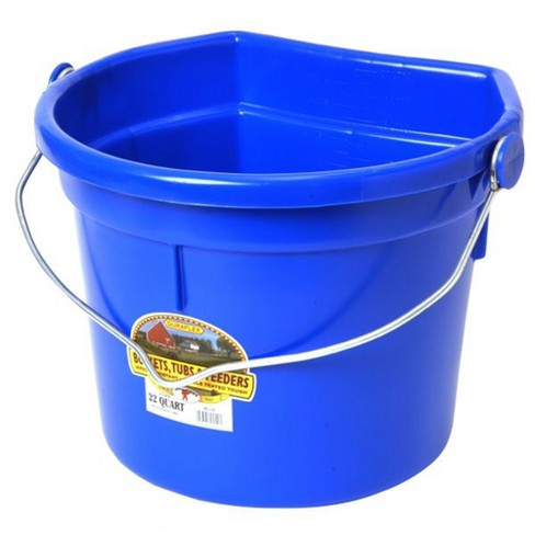 Two plate-buckets, each with arched carrying handle