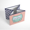 Bacati - Emma Aztec Design Fox Coral/Mint/Navy Storage Box Large - 3 of 4