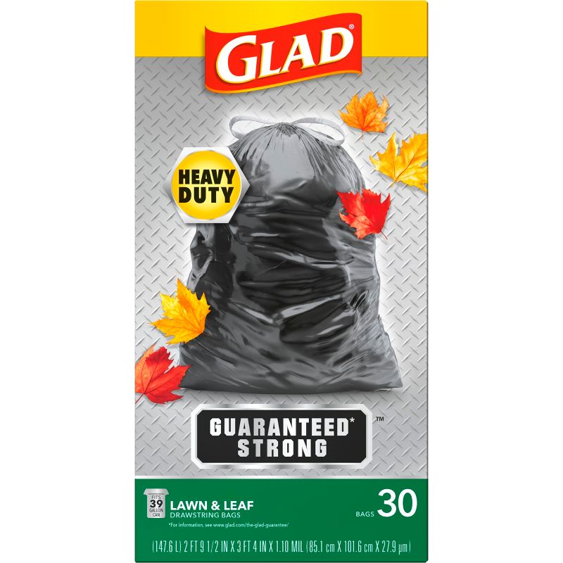 Glad Lawn &#38; Leaf Trash Bags - 39 Gallon/30ct, 5 of 9