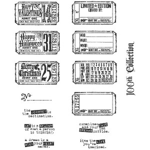 Tim Holtz Cling Stamps 7"X8.5" - 1 of 2