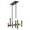 Livex Lighting Denmark 6 - Light Chandelier in  Bronze/Antique Brass - 4 of 4