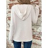 Women's Waffle Knit Sweatshirt Soft Button Front Pullover Classic Fall/Winter Essential In Neutral Tones - 2 of 4