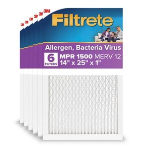Filtrete 6pk 14''x25''x1'' UR04 1E Ultra Allergen Reduction - 1 of 4