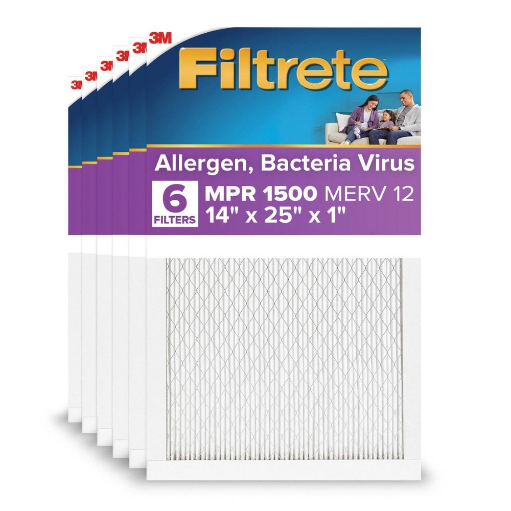 Filtrete 6pk 14''x25''x1'' UR04 1E Ultra Allergen Reduction