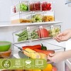10-Pack Clear Stackable Fridge Organizer Bins with Lids for Food & Drinks - 3 of 4