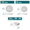 vancasso 18 Piece Set Of Matte Colored Glaze Kiln Change Glaze Beige Stoneware Dinnerware Set, Including Dinner/Dessert Plates, Bowls, For 6 People - 2 of 4