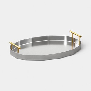 XL Stainless Steel Bar Tray - Threshold™ - 1 of 3
