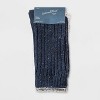 Women's Fine Ribbed Nep 3pk Crew Socks - Universal Thread™ Oatmeal