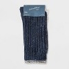 Women's Fine Ribbed Nep 3pk Crew Socks - Universal Thread™  Navy/white/heather Gray 4-10 : Target