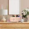 Mela Artisans Spinning Wooden Pen Holder with 4 Compartments White - 3 of 4