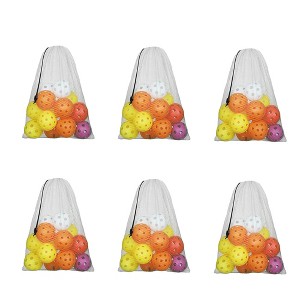 GSE 12x18" Mesh Drawstring Bag with Lock for Baseball, Softball, Tennis, Pickleball Ball, Golf Ball, Beach, Laundry - 1 of 4
