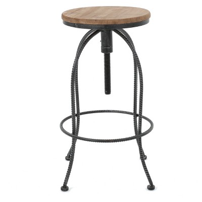 28.25" Aleena Barstool Black/White - Christopher Knight Home