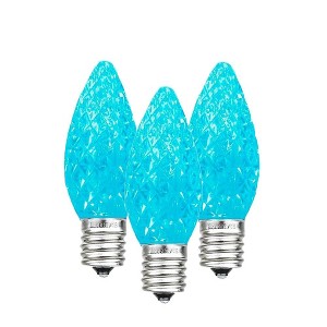 Novelty Lights C7 LED Faceted Christmas Replacement Bulbs Dimmable 25 Pack - 1 of 4
